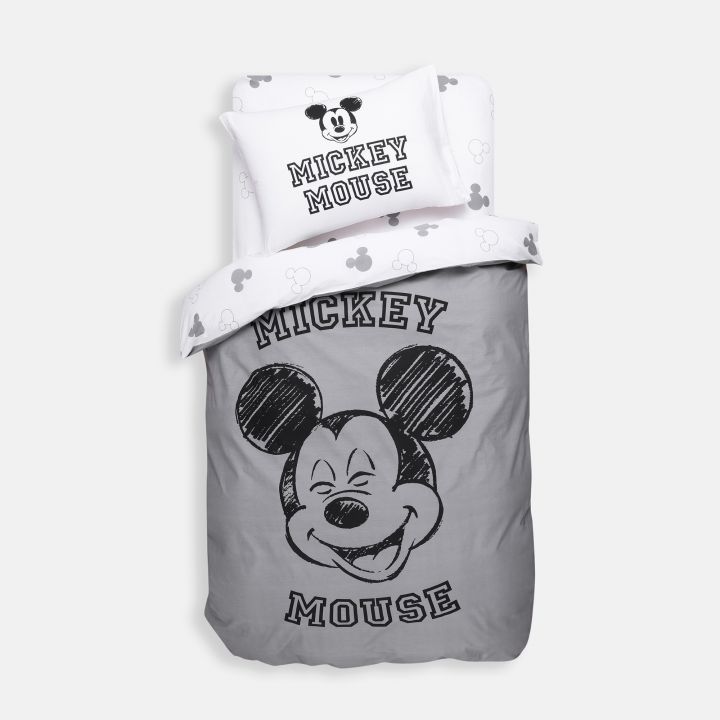 סט מצעים לילדים כותנה סרוקה מיקי