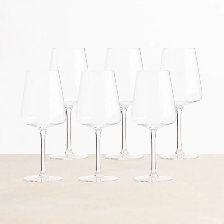 סט 6 כוסות יין רוסו