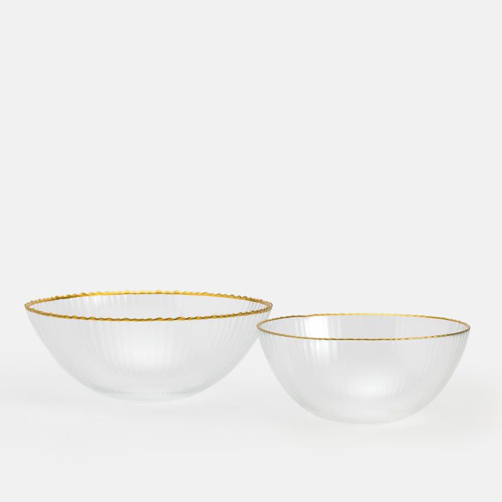 קערת הגשה מזכוכית לומי