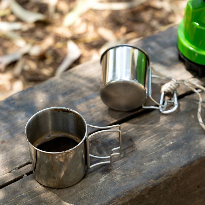 זוג כוסות נירוסטה למטיילים