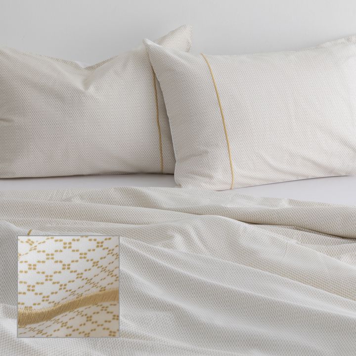 סט מצעי כותנה באריגת סאטן פרלה