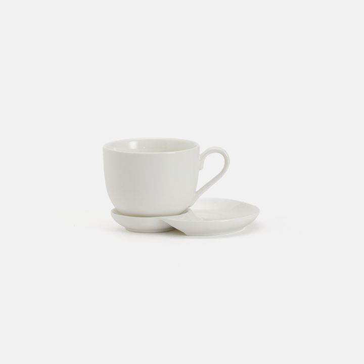 ספל ותחתית פורצלן דואט