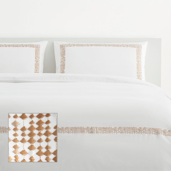 סט מצעי כותנה סאטן גולדי