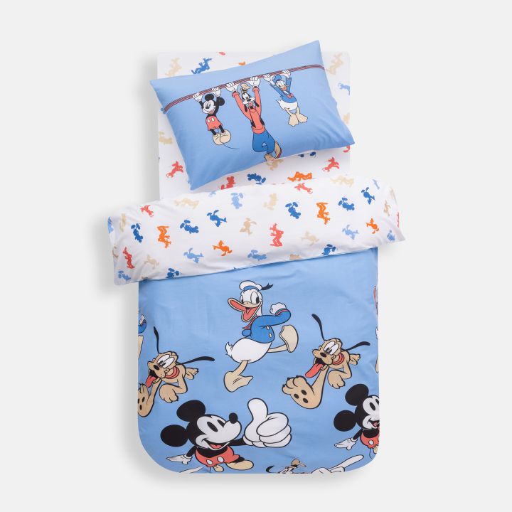 סט מצעי ילדים כותנה סרוקה חברים