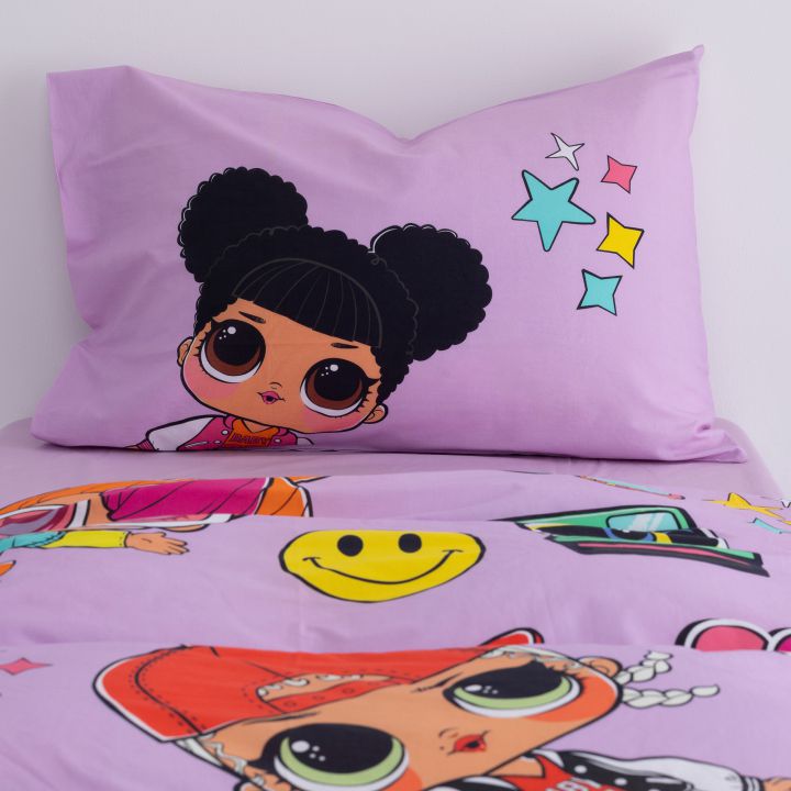 סט מצעי ילדים כותנה סרוקה LOL