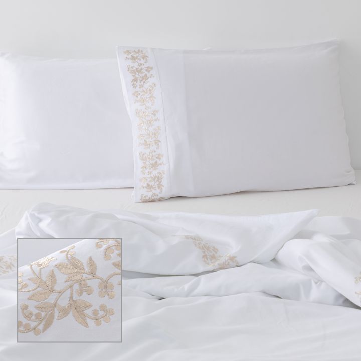 סט מצעי כותנה סאטן אמבר