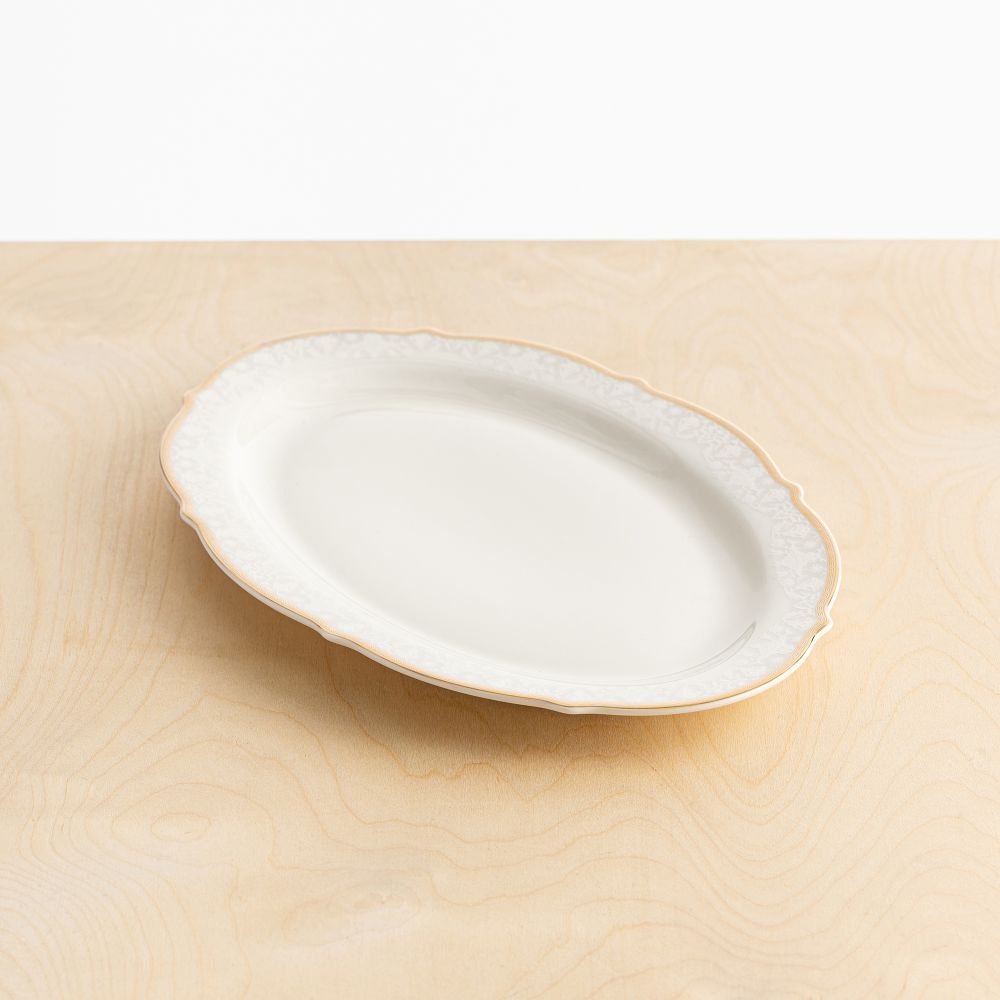 צלחת פורצלן להגשה אדריאנה