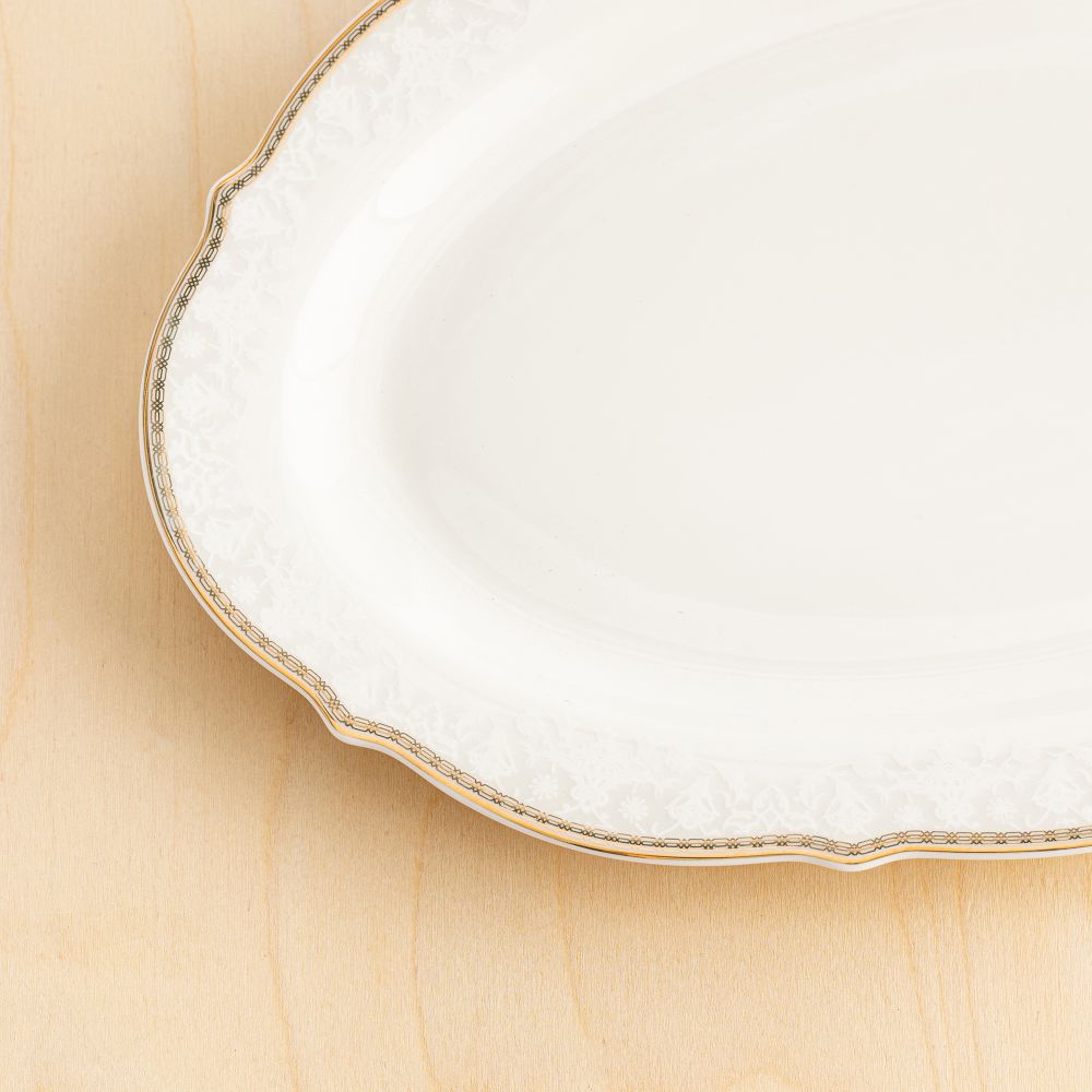 צלחת פורצלן להגשה אדריאנה