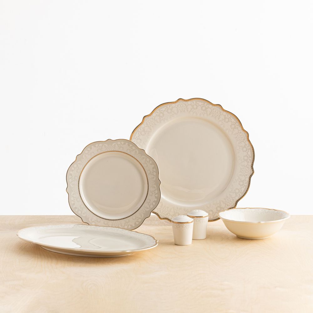 צלחת פורצלן להגשה אדריאנה