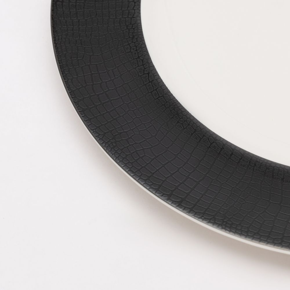 צלחת פורצלן למרק קרוקו