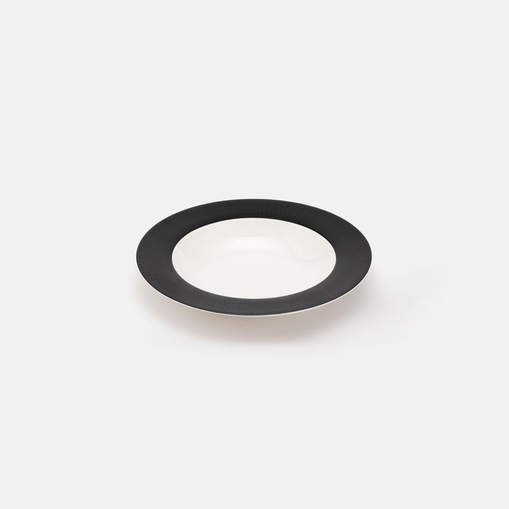 צלחת פורצלן למרק קרוקו