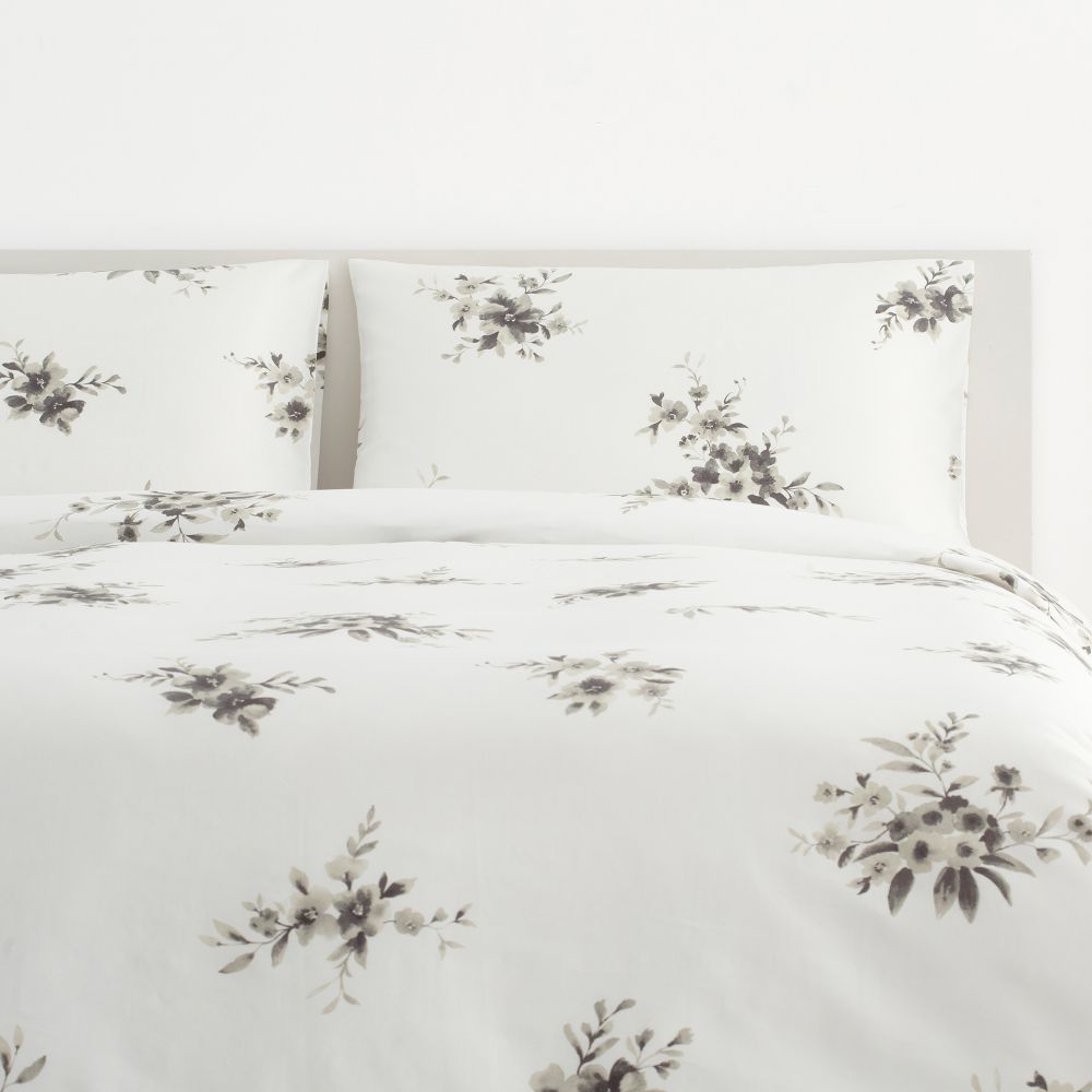 סט מצעי כותנה סאטן גריי