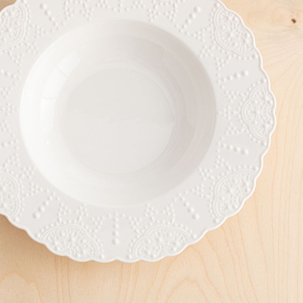 צלחת פורצלן למרק אריאל