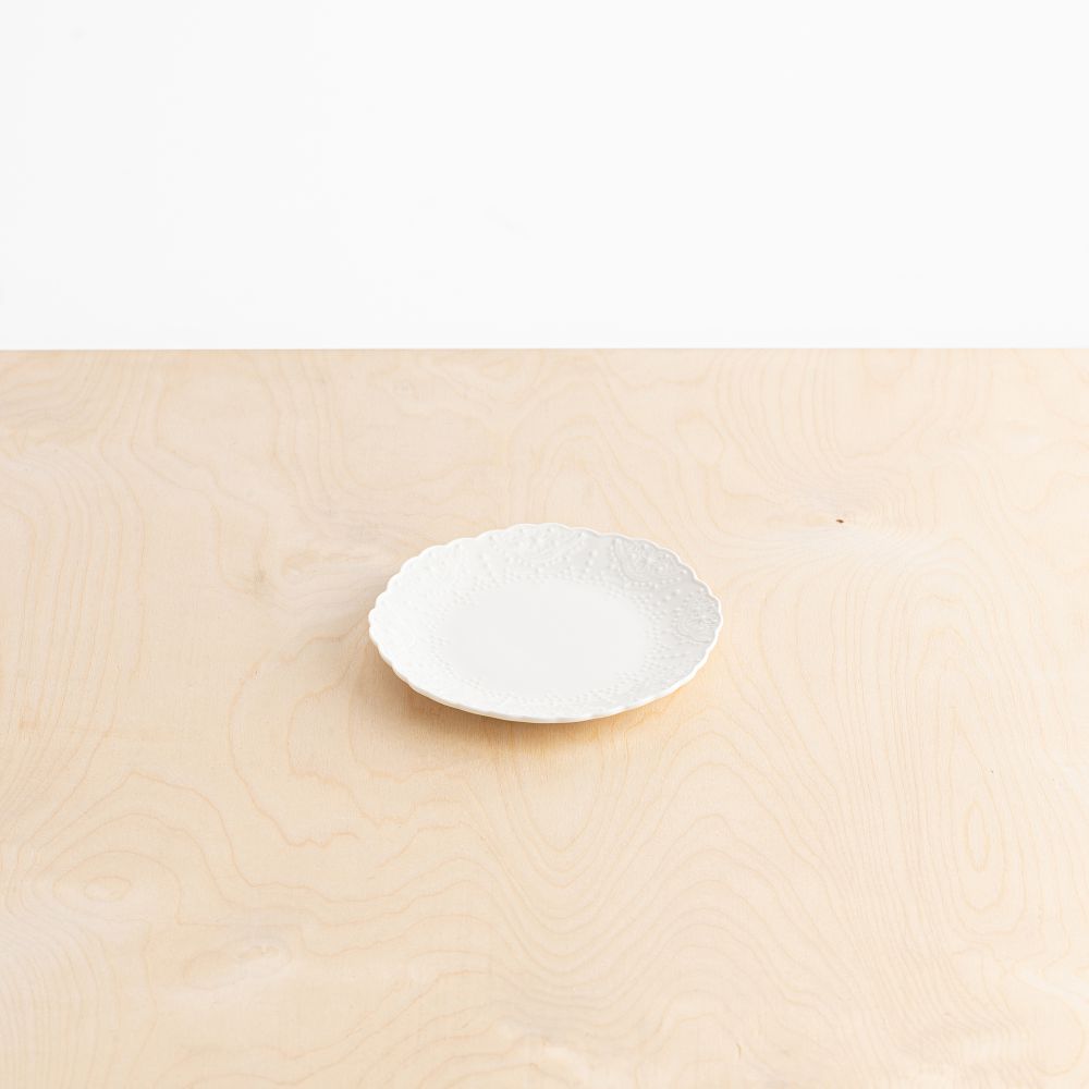 צלחת פורצלן לקינוח אריאל