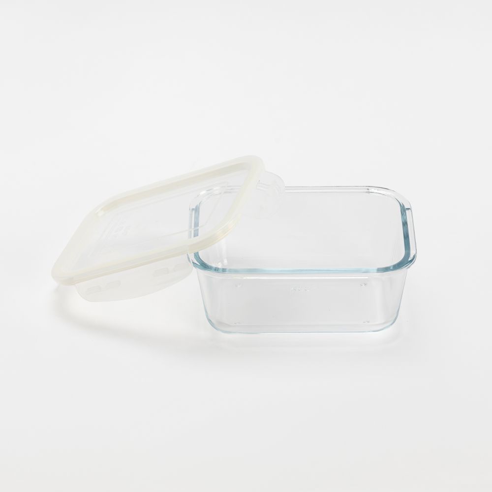 תבנית זכוכית עם מכסה פלסטיק