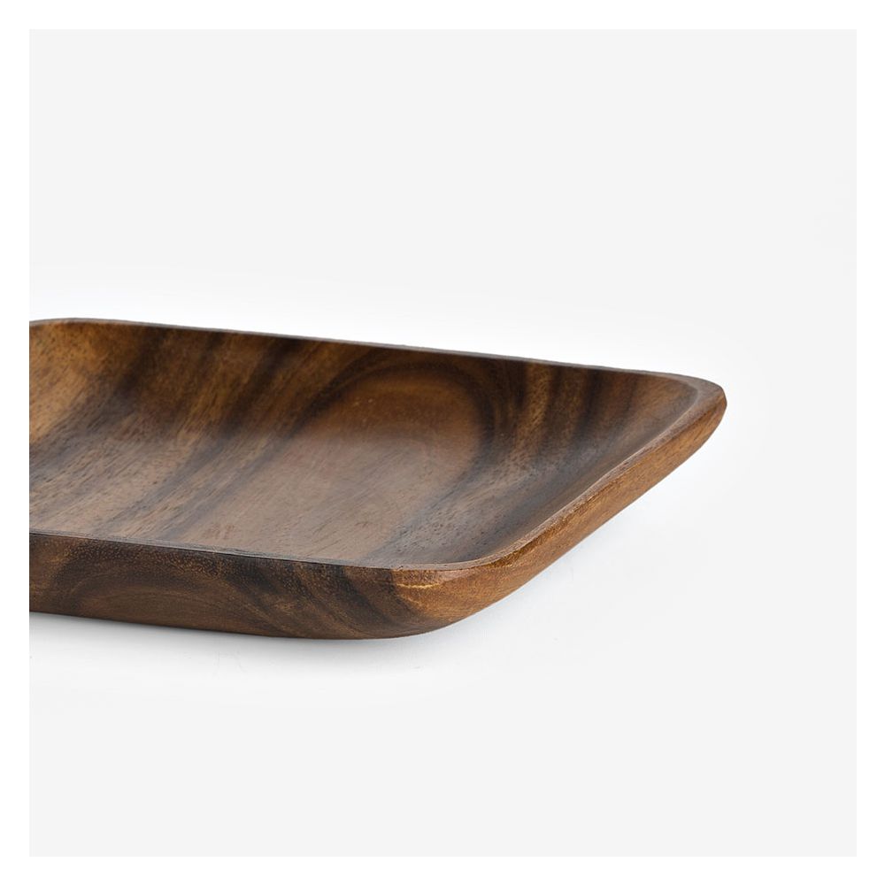 צלחת עץ מרובעת טימבר