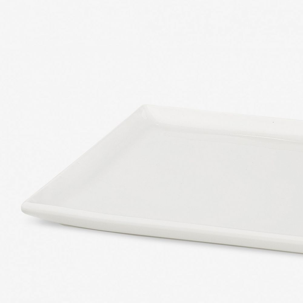 צלחת פורצלן מרובעת להגשה