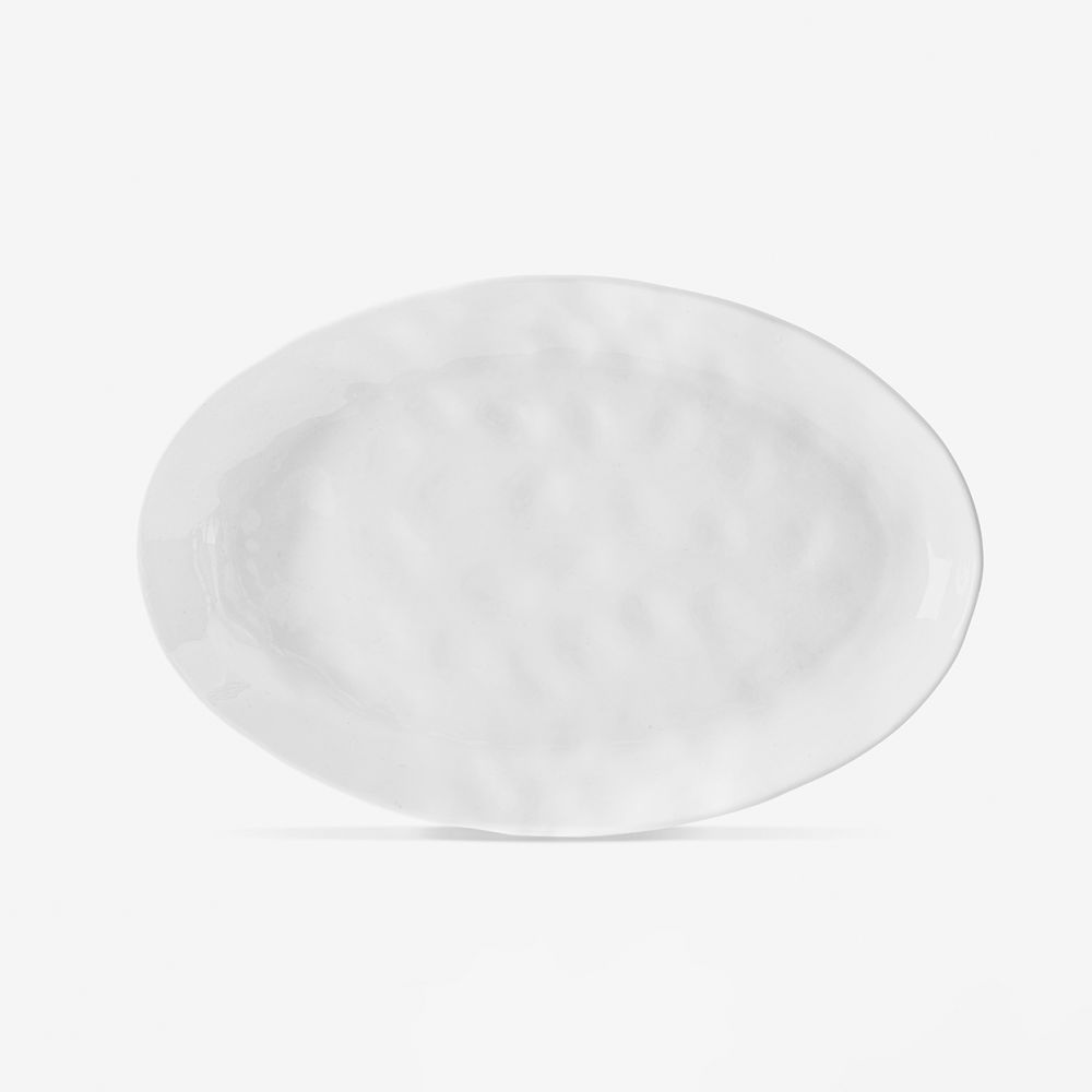 צלחת פורצלן להגשה אייבורי