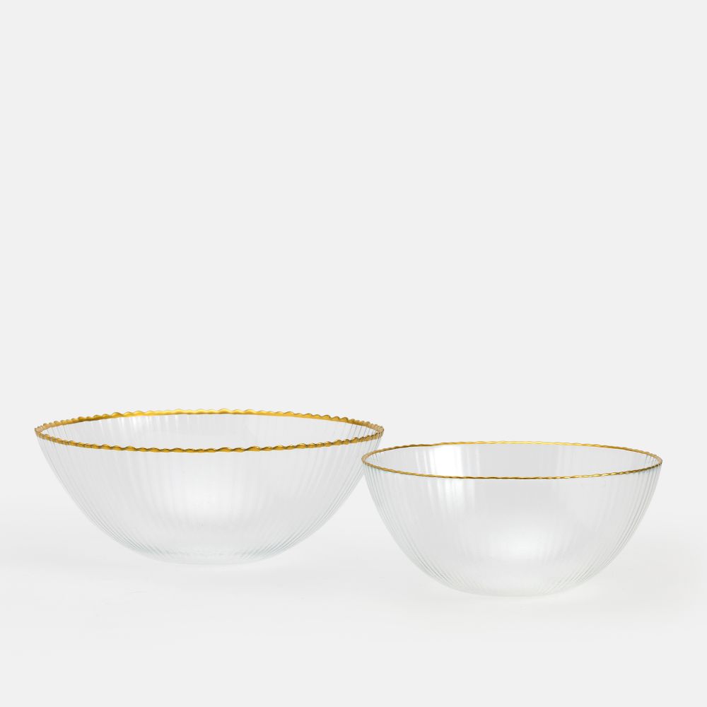 קערת הגשה מזכוכית לומי