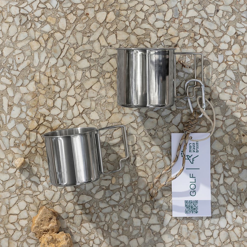 זוג כוסות נירוסטה למטיילים