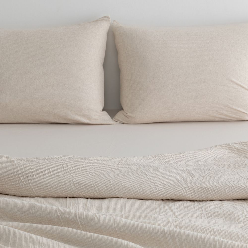 סט מצעי כותנה מלאנג’ ג’רסי מוסלין