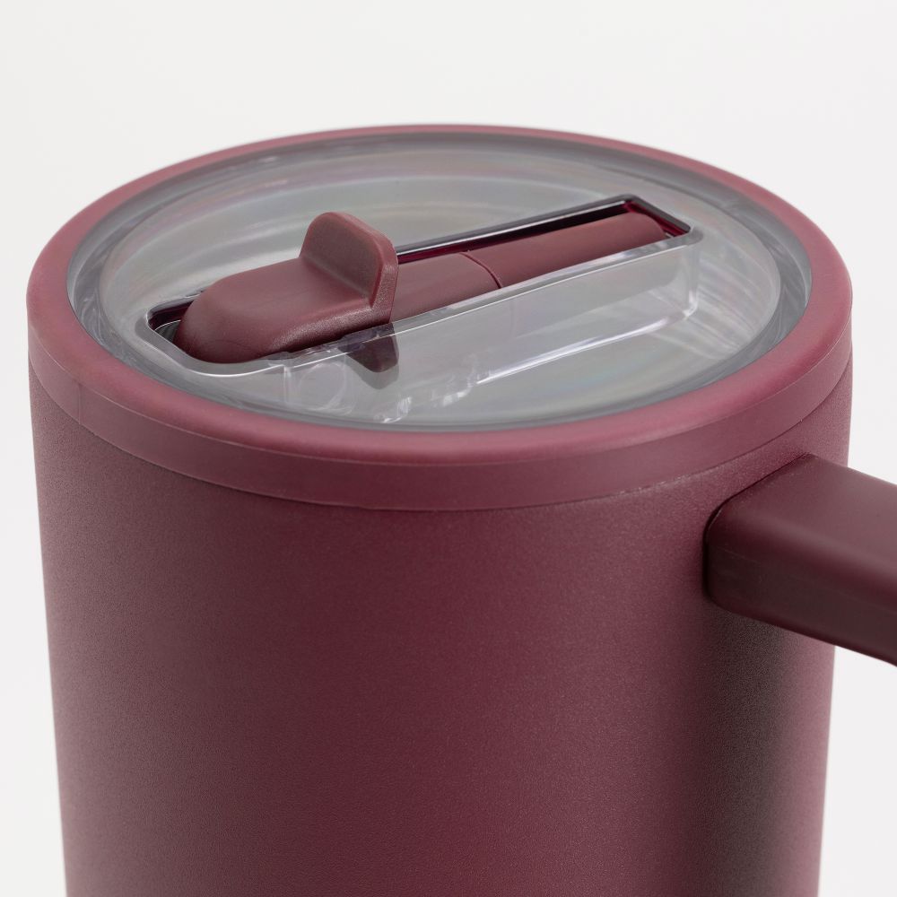 כוס שתייה נירוסטה וקש 880 מל