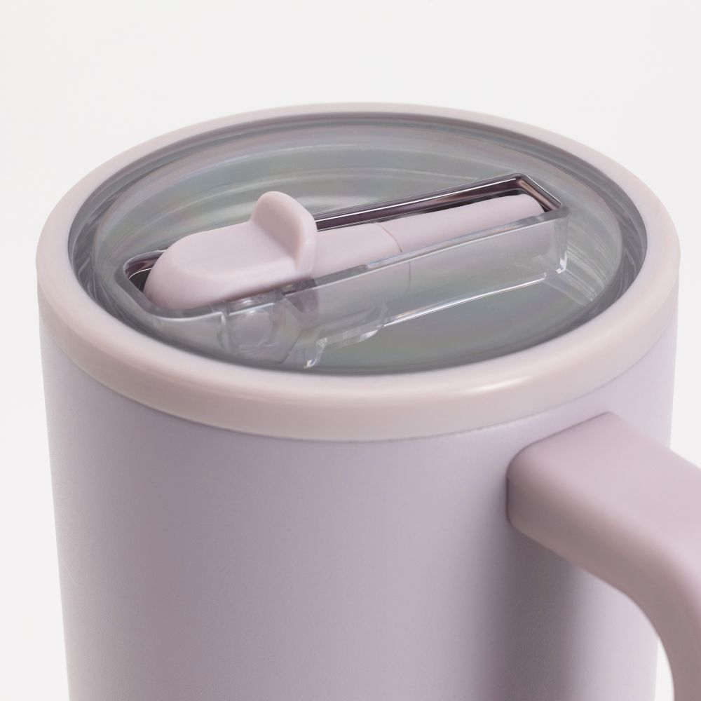 כוס שתייה נירוסטה וקש 880 מל