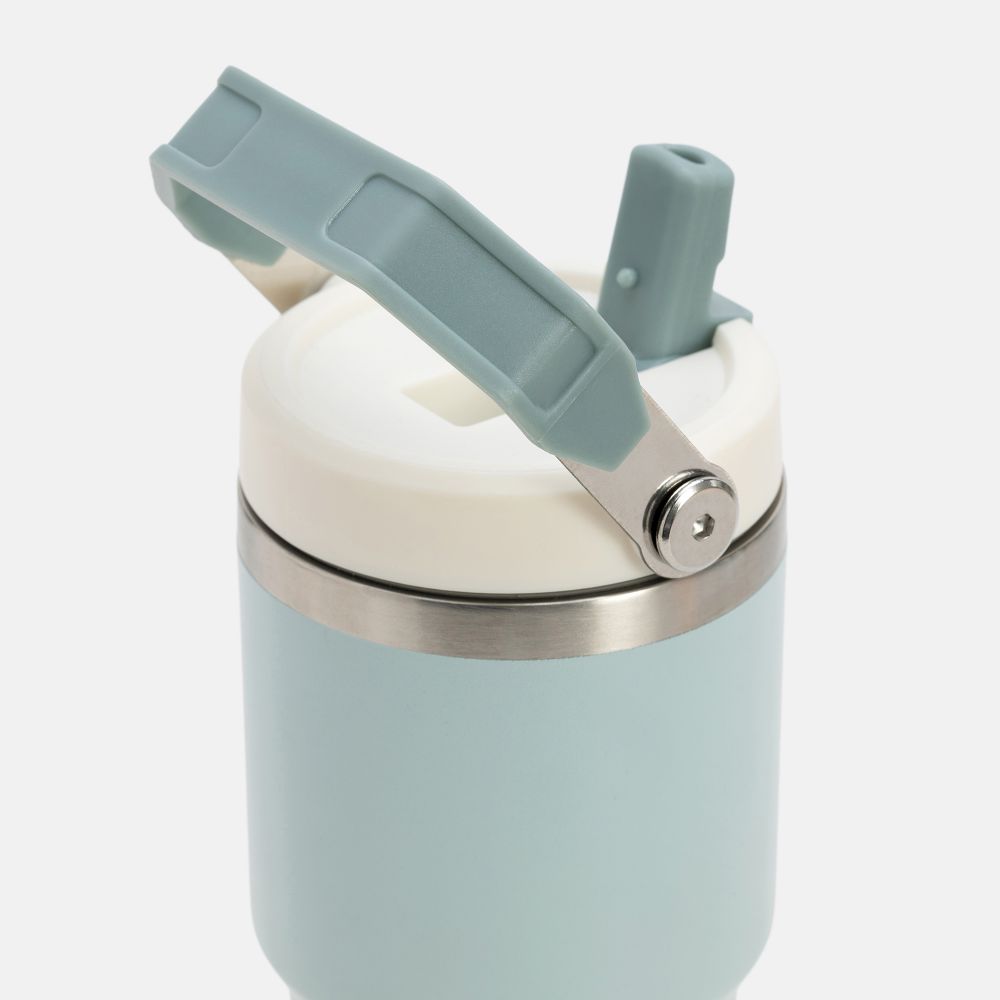 כוס שתייה נירוסטה וקש 600 מל