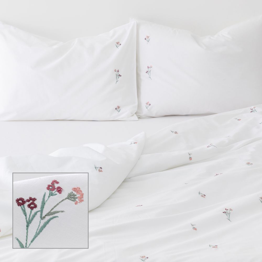 סט מצעי כותנה פרקל שקד