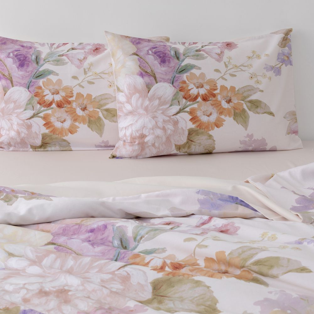 סט מצעי כותנה סאטן פאוניה