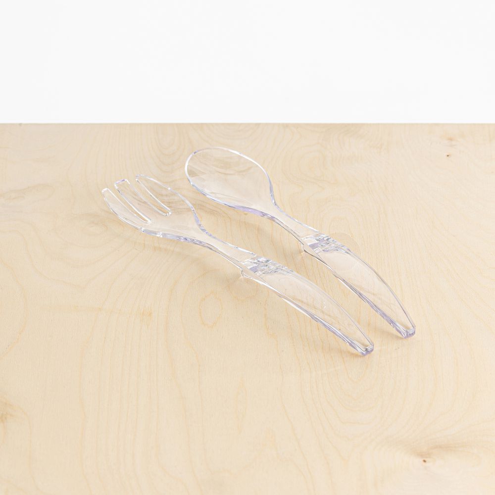 סט כפות סלט מפלסטיק קלסי